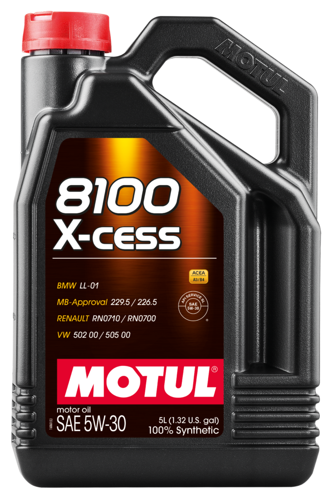 Huile Moteur Motul 8100 X-Clean+ 5W30 C3 - 5 Litres, Synthétique, Made In France